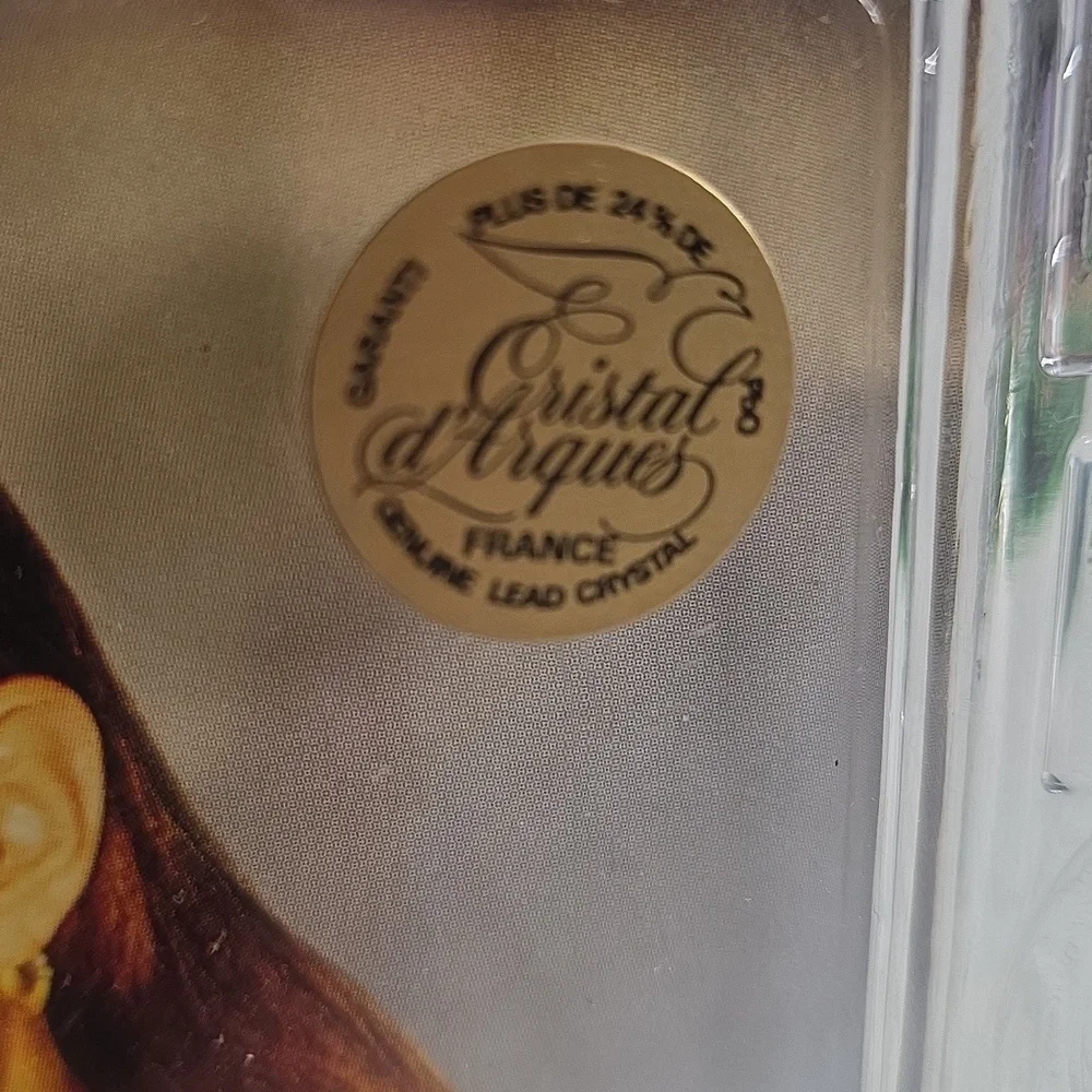 Cristal d' Arques Crystal Petals 24% Crystal Photo Frame, LOVE, 8.5 X 6.5 NIB